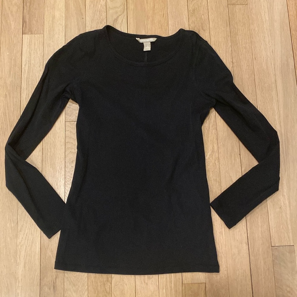 Banana Republic black long sleeve shirt